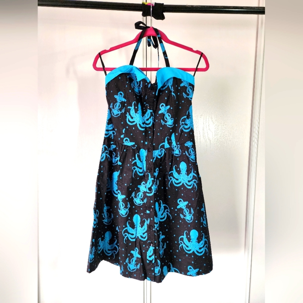 XXL sourpuss nautical halter dress